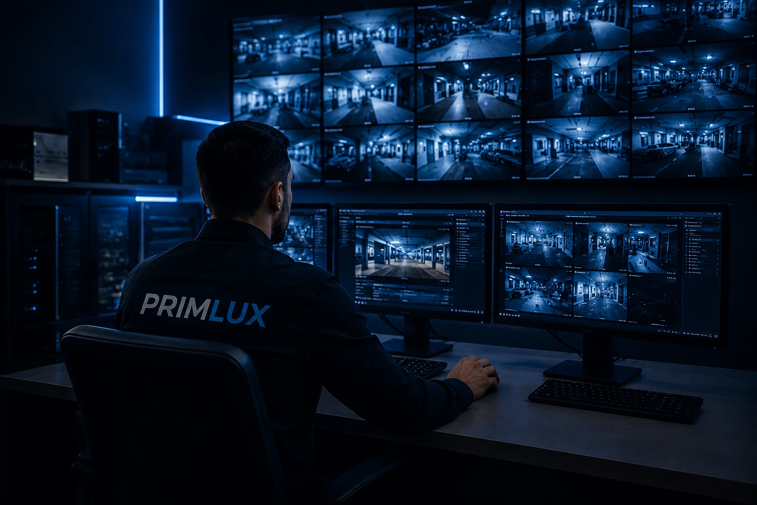 PrimLux control room CCTV